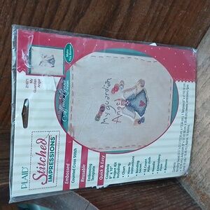 My Guardian Angel cross stitch kit Banner wallhanging NIP